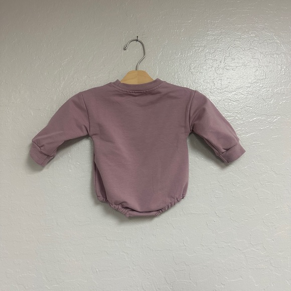 $11 ADD ON reverie threads sweatshirt bubble romper 6-12M Zara Baby Gap - Picture 2 of 3